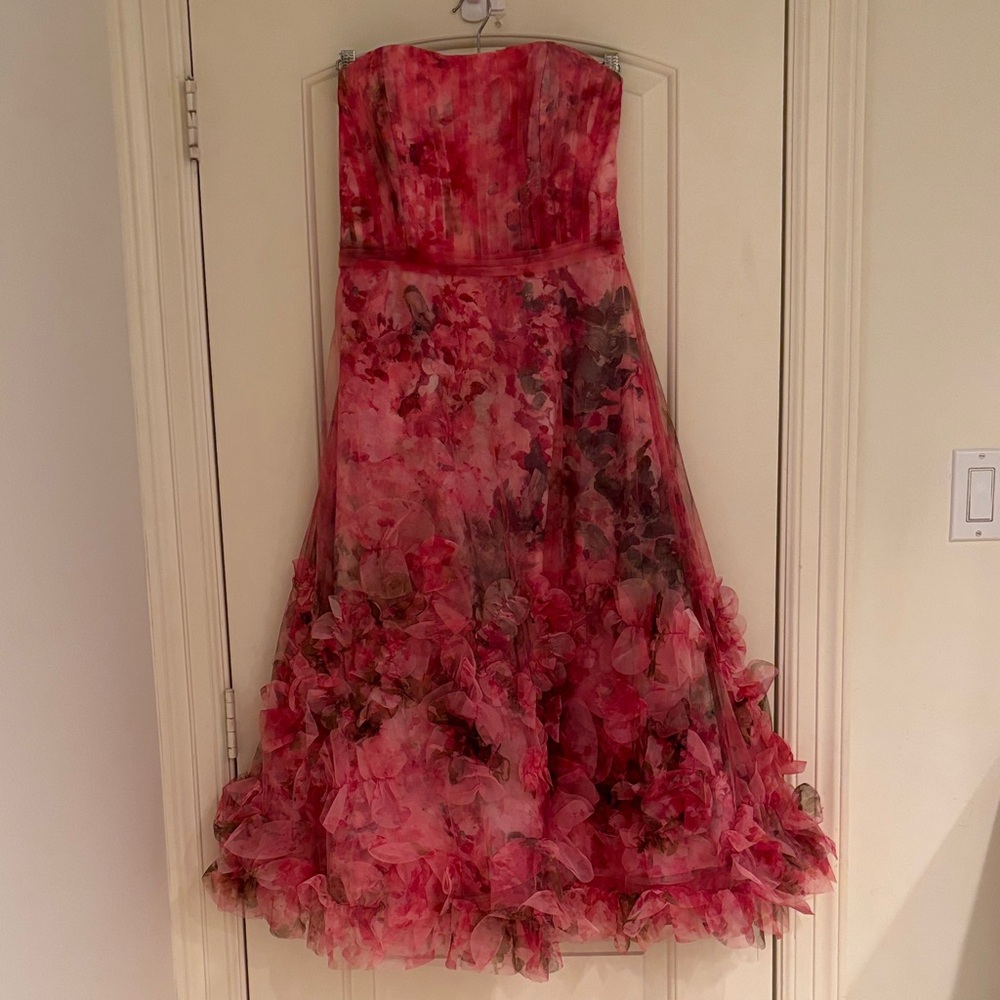 Marchesa Notte Blush Pink Gown 8